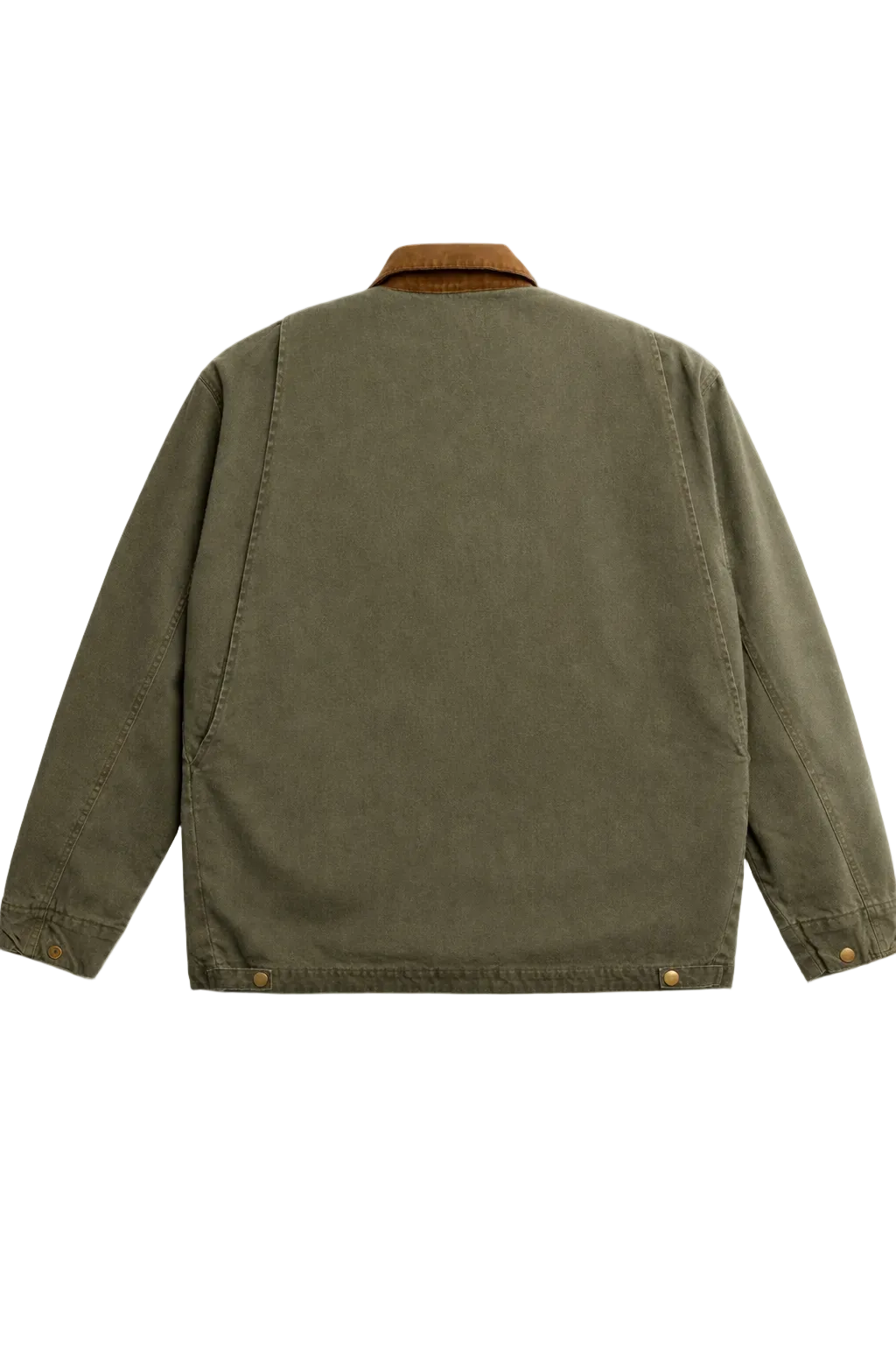 Vintage canvas utility jacket — back view
